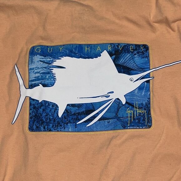 GUY HARVEY Unisex Fish Long Sleeve Classic Fit Sun Protection Fishing SHIRT 2XL - Picture 6 of 6